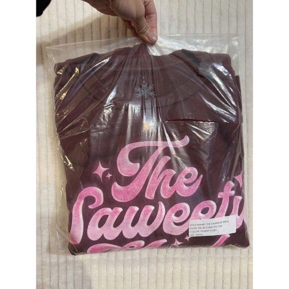 McDonald’s‎ X THE SAWEETIE MEAL TAWNY PORT S Crewneck Sweater Brand New Sealed - Picture 7 of 9